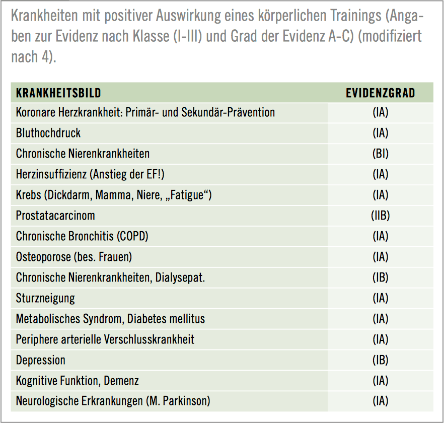 Physiotherapie Einfluss auf Erkrankungen und deren Heilungsprozess im Überblick.